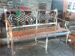 Wrought Iron Garden Bench